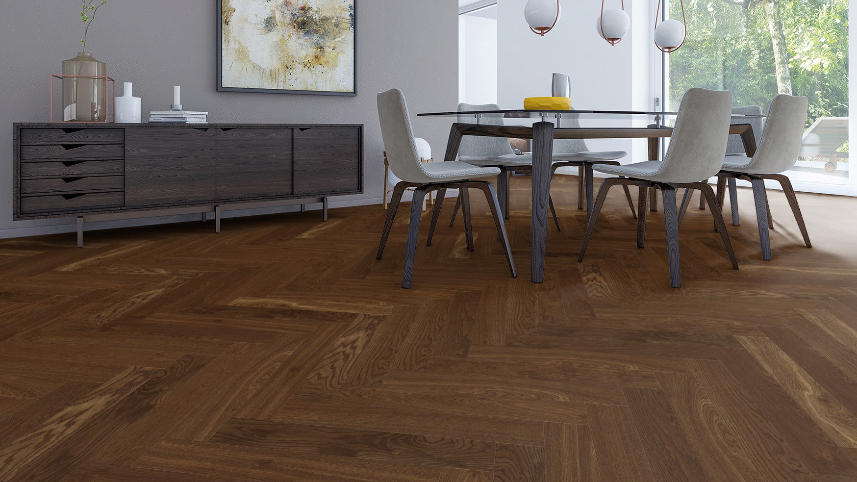 Weitzer Stab 750 | Oak Core Smoked | Lively Brushed Beveled Parquet | ProActive+ Maintenance-Free