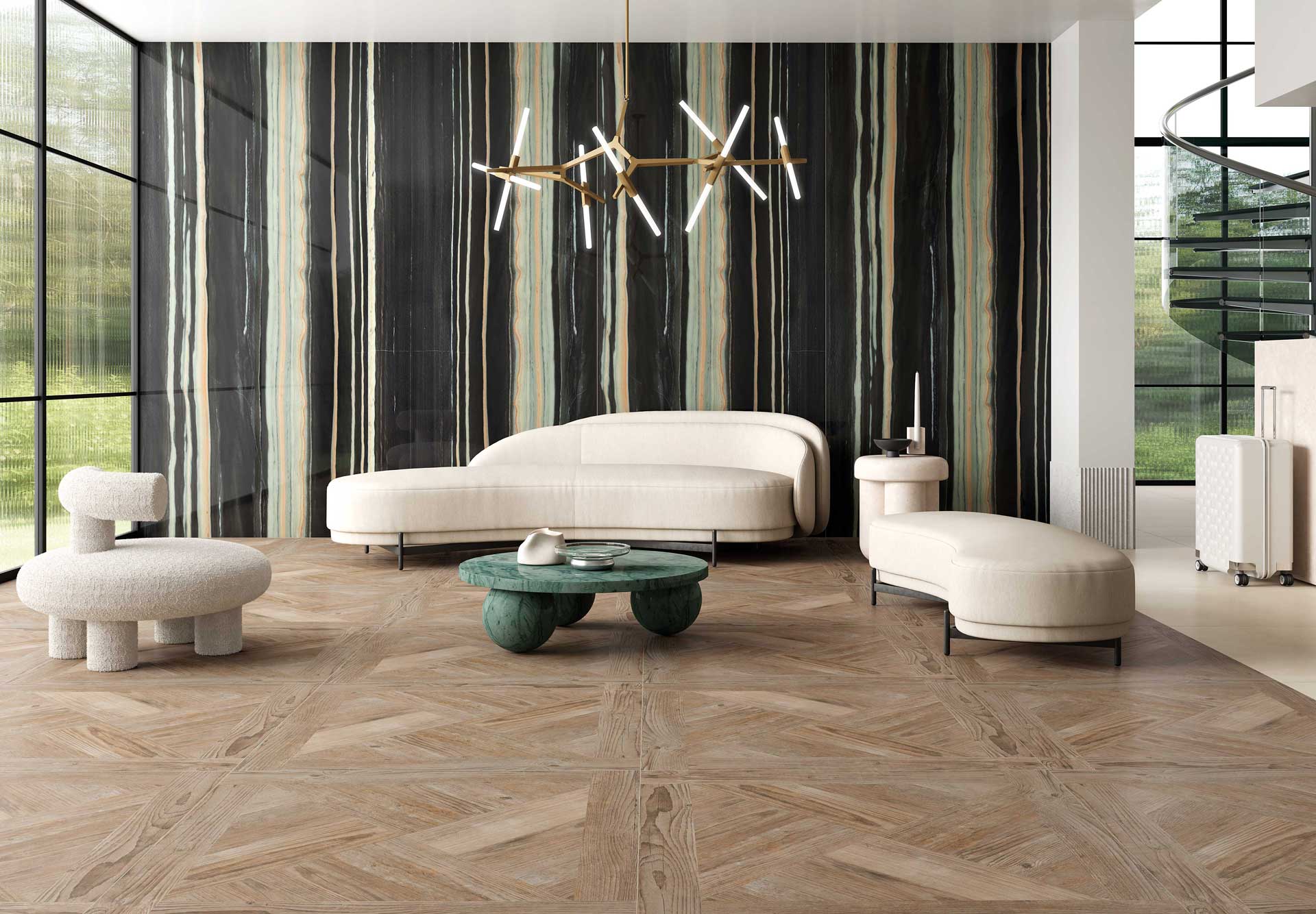 TAU Ceramica BOSCO Porcelain Tile | Wood-Look Interior Floor & Wall Tile | Plank Format