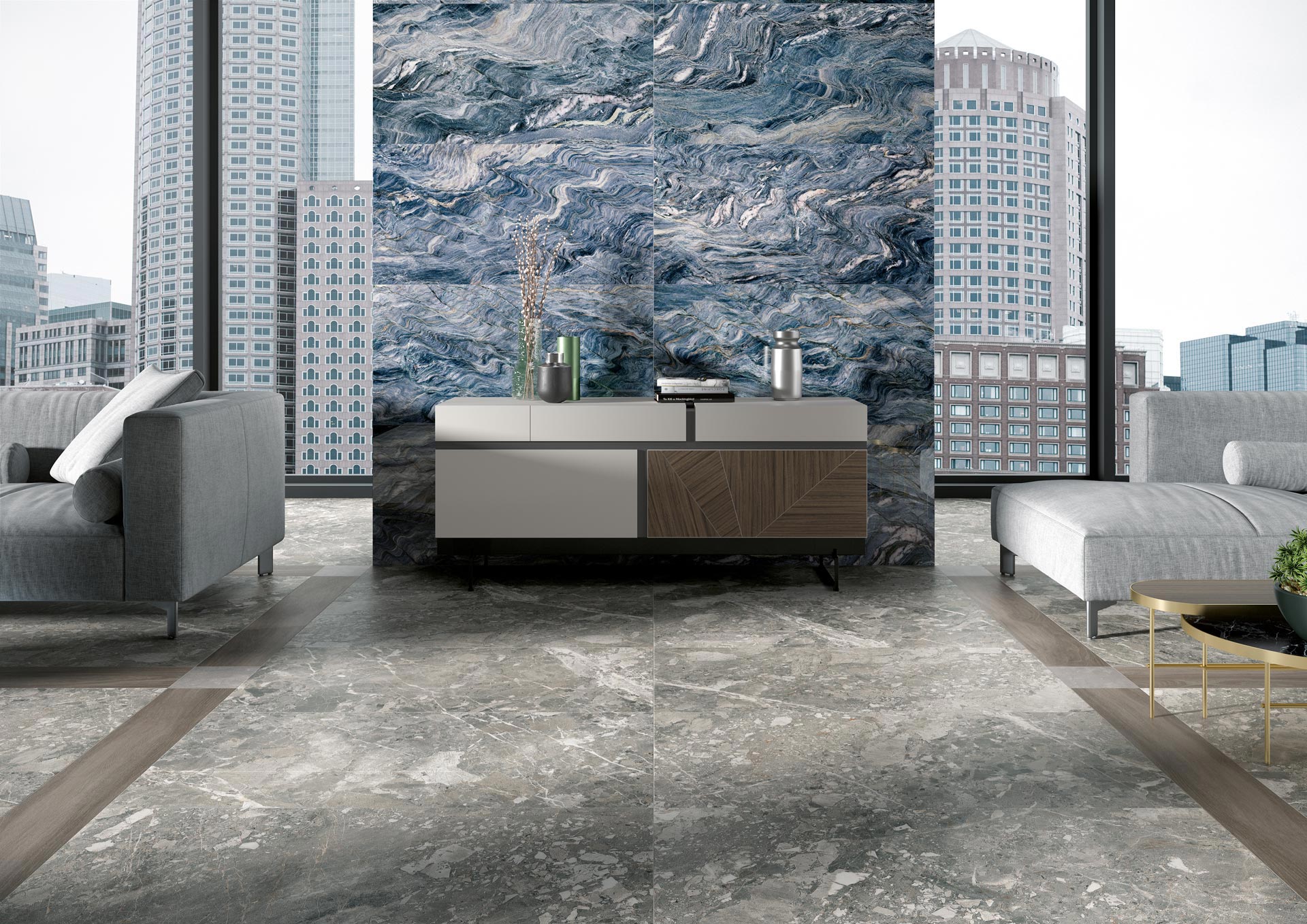 TAU Ceramica BELCASTEL Porcelain Tile Collection | Stone-Look Tile | Indoor & Outdoor Formats