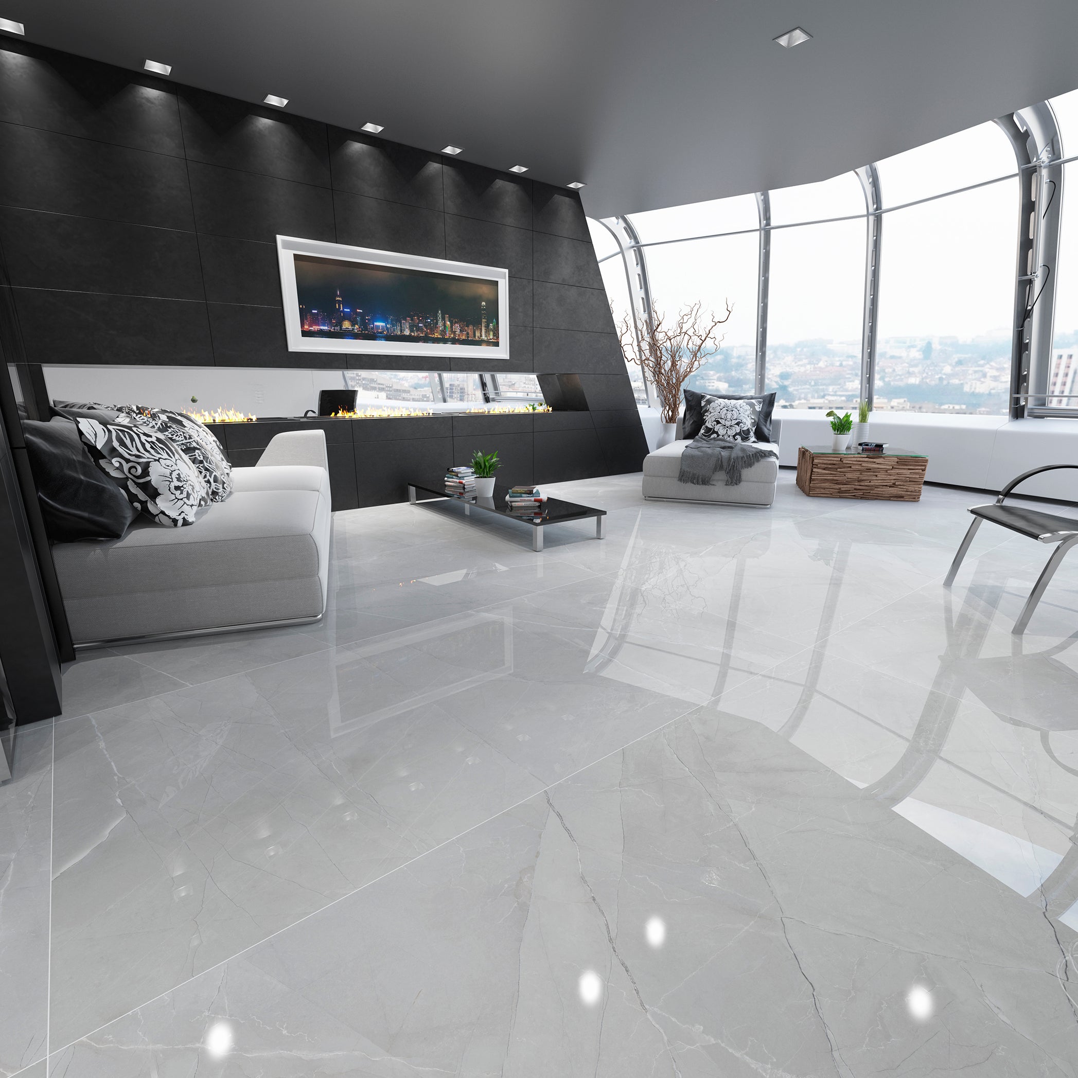 Pulpis Versatile Marble Look Porcelain Tile Collection