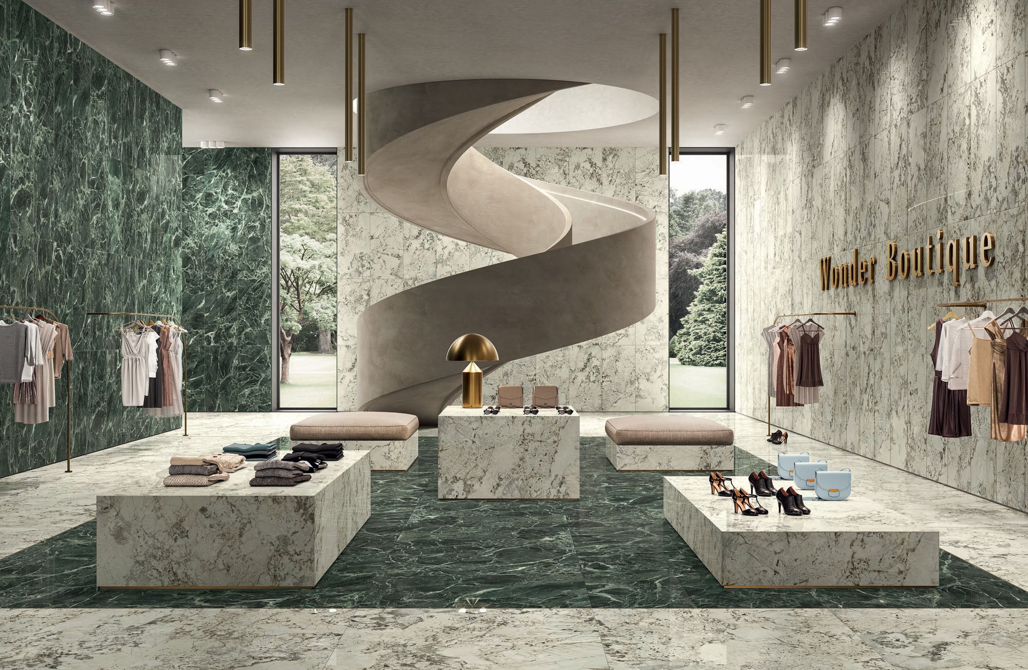Anima Wonder - Vibrant Marble-Effect Porcelain Tiles