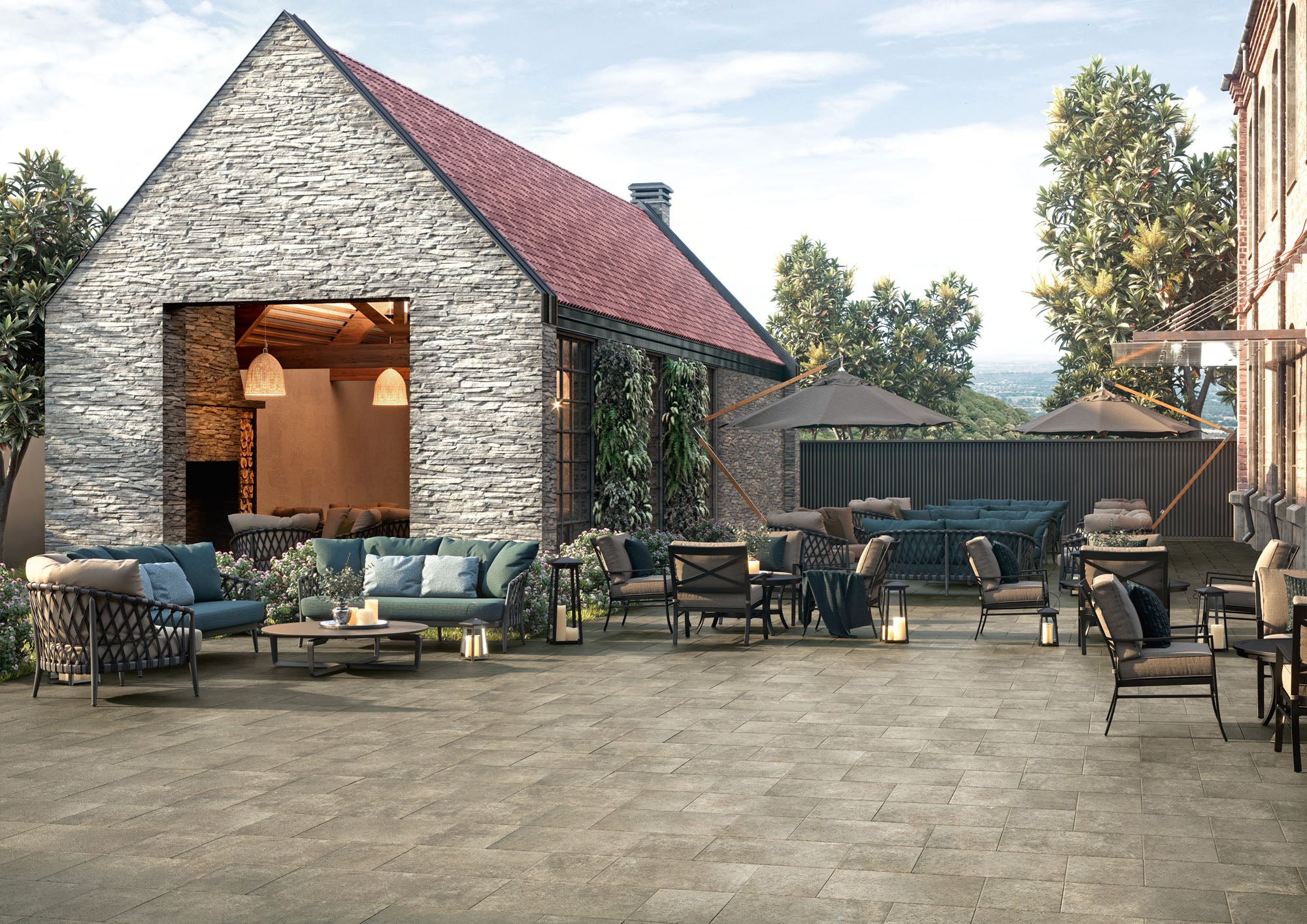 STEP OUT Collection | Reclaimed Stone and Concrete Look Porcelain Tile