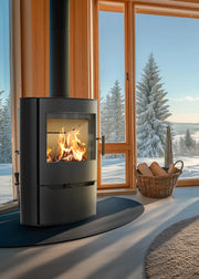 ILDNORD Renvik EcoDesign Modern Wood Stove - High Efficiency