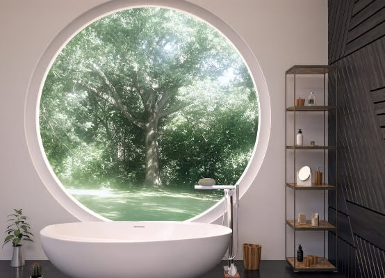 Bullauge Round Window | Circular Window – Custom Frame Material Options