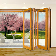 IDEALU Wood-Aluminum Folding Sliding Door | IV 68 & IV 78 | Premium Patio / Terrace Door