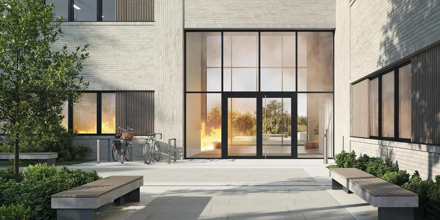 Schüco ADS 90 FR90 FireStop Door | 90 Minute Fire Resistance | RC3 Security & Large Openings