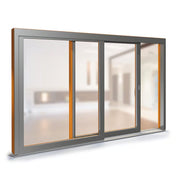 Plano Profil Wood-Aluminum Lift and Slide Door | Flush-Design Patio Sliding System | High-Insulation Hybrid Door