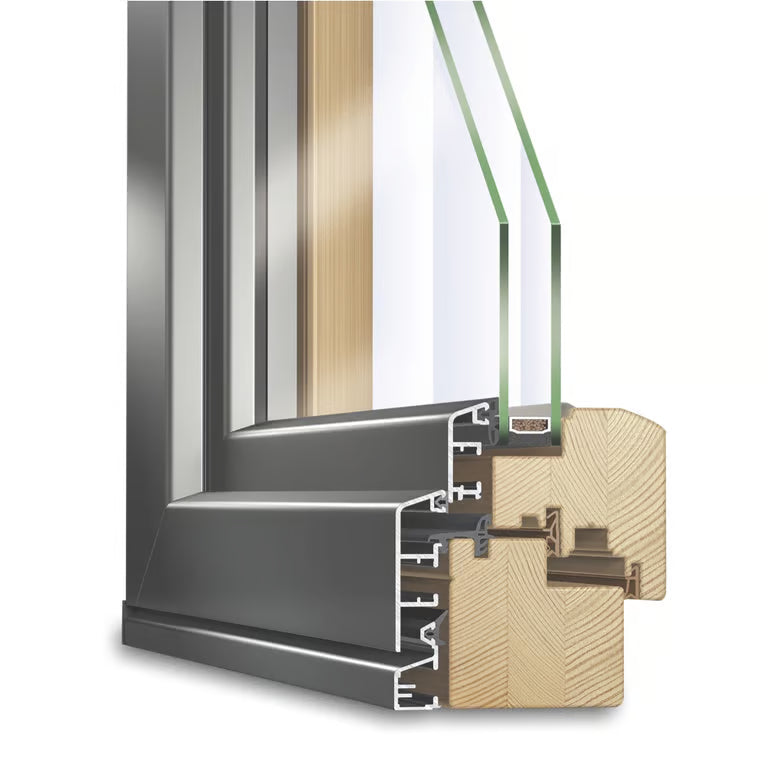 IDEALU Classicline IV 68 Wood-Aluminium Window System 68 mm Profile
