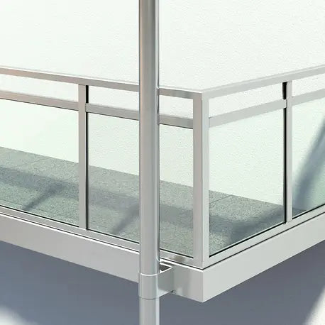 Schüco G 48 Balustrade System | Rectangular Profile | Concealed Fixing | 0.5 Inch Glass