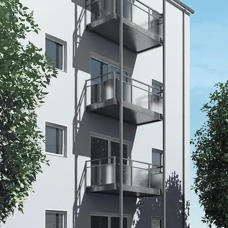 Schüco Balcony Extensions System | Aluminum Frame | Max 42.6 Foot Width | Economical