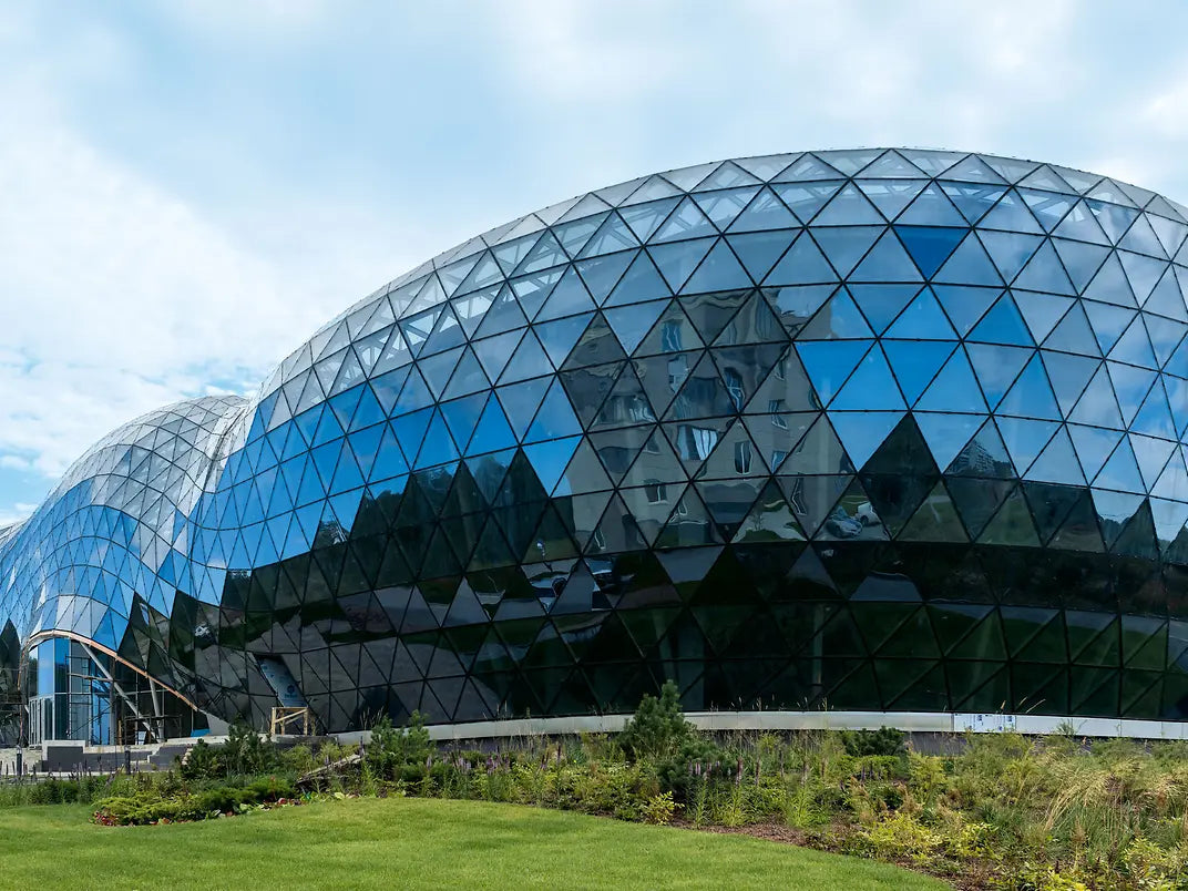 Schüco Grid2Shell System | Self-Supporting Aluminum/Glass | Free-Form Skylight & Façade