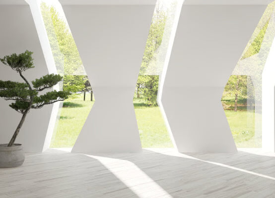 Modern Floor-to-Ceiling Windows | Custom Full-Height Modern Window Systems | PVC / Aluminum / Wood-Aluminum Frames